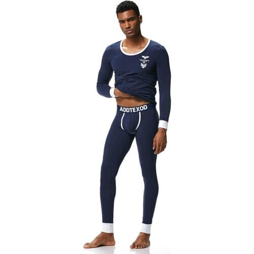 New Mens Long Johns Sets Bamboo Fiber Soft Thermal Underwear Comfortable Leggings warm Sleepwear for winter