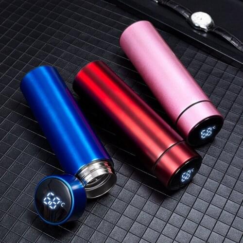 New Smart Thermos Thermometer Touch Display Temperature Water Bottle Couple Cup Creative Birthday Gift