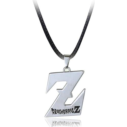 Anime Dragon Necklaces Charm Dragon Z Logo Pendant Necklaces For Men Women Fashion Jewelry Cool Collar Accessories