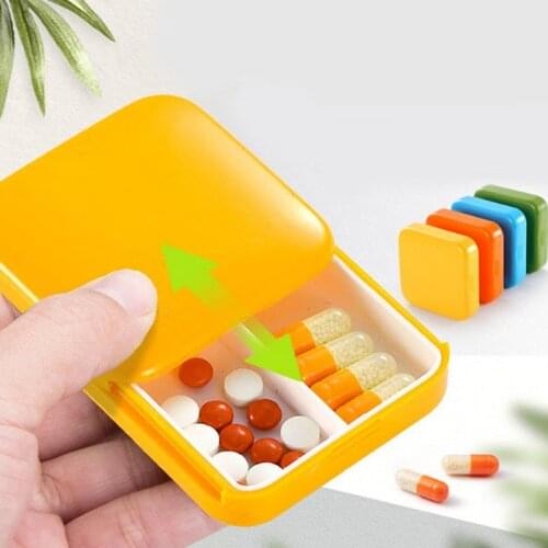 Portable Pill Case Medicine Drug Pills Drugs Capsule Tablet Container Boxs Plastic Empty Drug Organizer Pillbox Cases