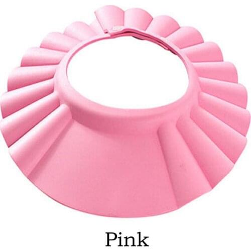 Baby Safe Baby Shower Cap Kids Bath Hat Adjustable Baby Shower Cap Protect Eyes Hair Wash Shield For Children Waterproof Cap