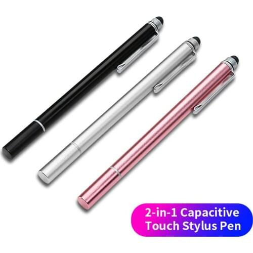 2 in 1 Stylus Drawing Tablet Pens Universal Capacitive Pen Capacitive Screen Touch Pen for Mobile Android Phone Smart Pencil