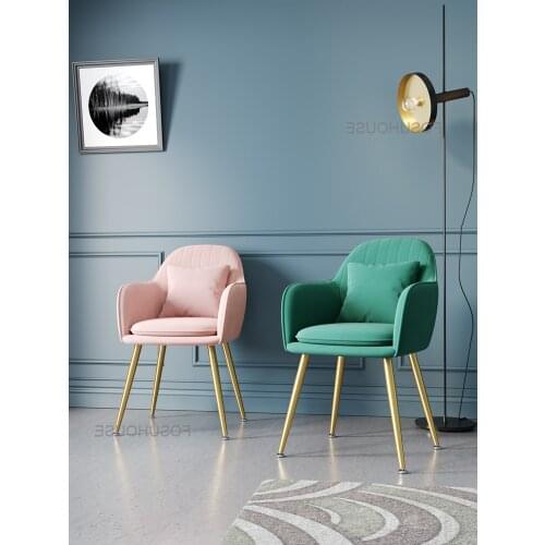 Chair Girl Lovely Bedroom Desk Stool Back Makeup Chair Dresser Pink Nordic Dining Chair Nordic Living Room Furniture