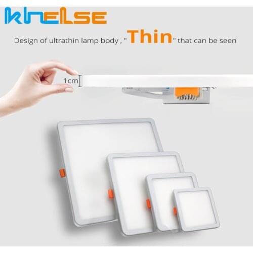 Led Light Panel Ultra Thin 6W 8W 15W 25W Driver Included AC85-265V Recessed Ceiling Panel Lamps For Indoor Lighting