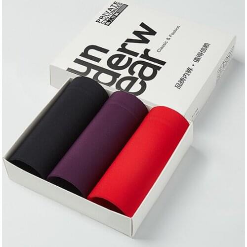 New Men Boxer Mens Cool Underpants Male Pure Panties Shorts Ice Silk Underwear Shorts Cotton Solid Cuecas Comfort Boxers 142