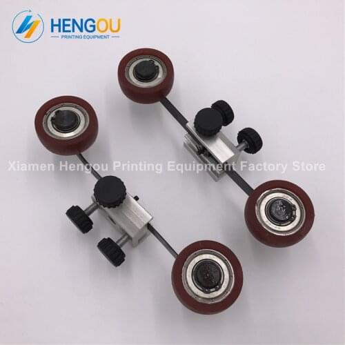 1 Pair high quality Komori complete wheel Length 19.2cm Pressure wheel Feed Wheel assembly printing machine parts