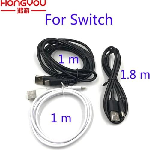 10Pcs For Nintend Switch 1M/2M USB Charging Cable For NS Game Console Data Charger Power Cable For Nintend Switch Accessory