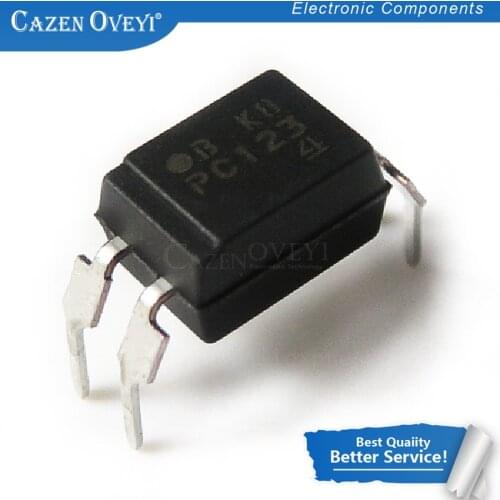 10pcs/lot PC123 DIP4 DIP PC123B DIP-4 SMD-4 In Stock