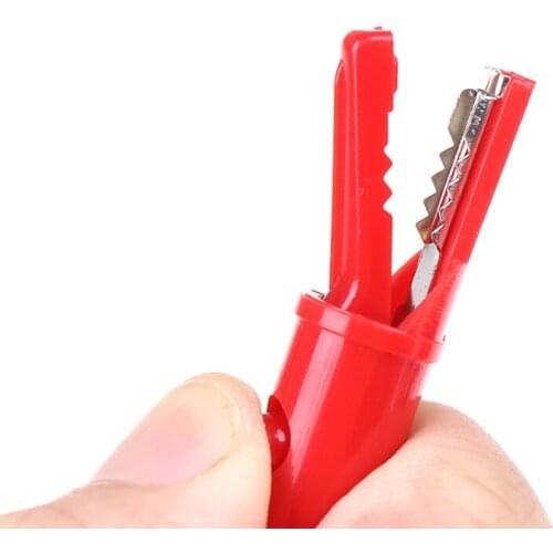 2Pcs Insulation alligator clip Push Button Type Full Protective Alligator Clip For Professional Multimeter