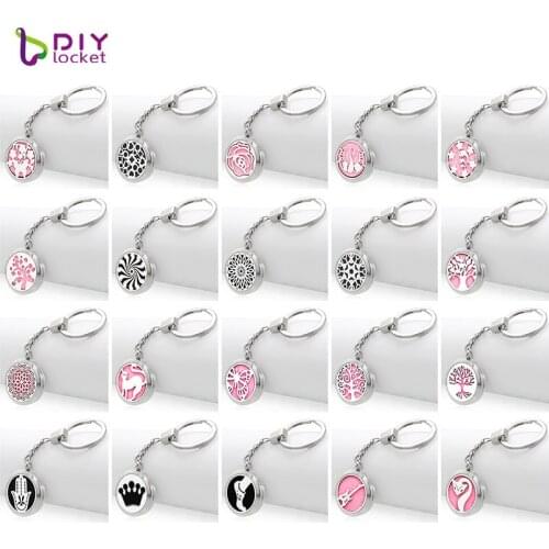 316 Stainless Steel Aromatherapy Oil Diffuser Keychain 30mm Aromatherapy Keychain Wholesale Jewelry AA161-180-Y01