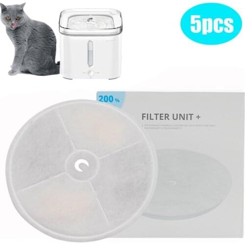 Petkit 5pcs Activated Carbon Filter For LED Automatic Water Dispenser Drinking Fountain Cat Dog Kitten Pet Bowl Drinker Filter