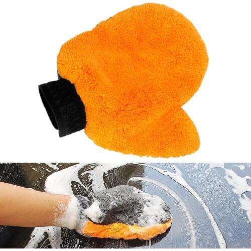 Car Gloves Foam Washing Duster Cloth Towels Washer Cleaning Tool Strong Water Absorption Plush 4x4 Auto Motorcycle Accessories