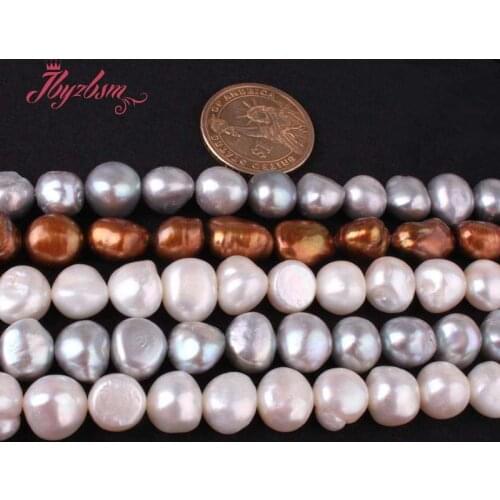 10-11mm Freeform Freshwater Pearl Beads Natural Stone Beads For DIY Necklace Bracelets Earring Jewelry Making 14.5"Free Shipping