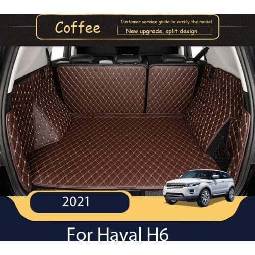 Leather Car Trunk Mat For Haval H6 2021 Cargo Liner Accessories Interior Boot