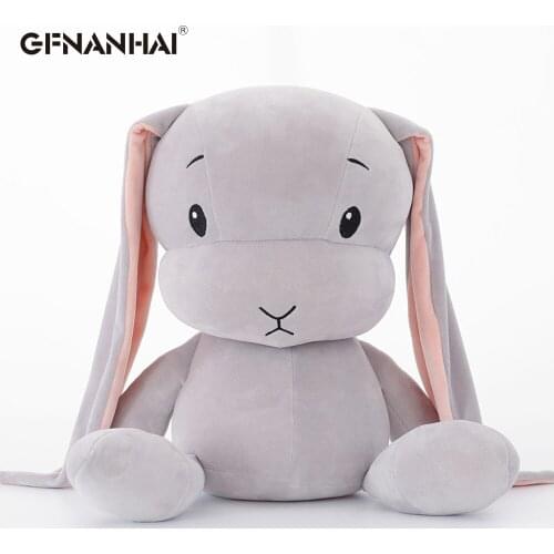 1PC 30/50CM Lucky Doll Kawaii Long Ear Rabbit plush&Stuffed Soft Rabbit Animal Toy Birthday Christmas Gift Baby Kids Girl Toys