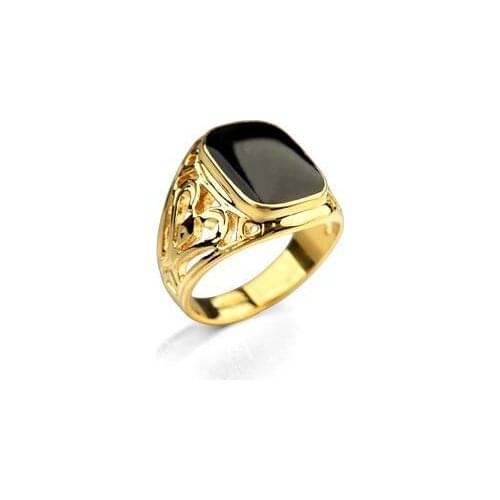 Fashion Jewelry Vintage Crystal Rings For Men Rose Gold / Silver Color Hollow Party Rings Dropshipping Wholesale Gift