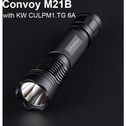 Powerful Flashlight Torch M21B with KW CULPM1.TG 6A Current Lantern Camping Work Light Outdoor Sports Lighting Linterna 6500K