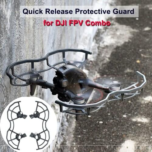 For DJI FPV Combo Drone Propeller Protector Guard Blade Fens Props Wing Quick Release Cover Protective Cage Kit Accessory