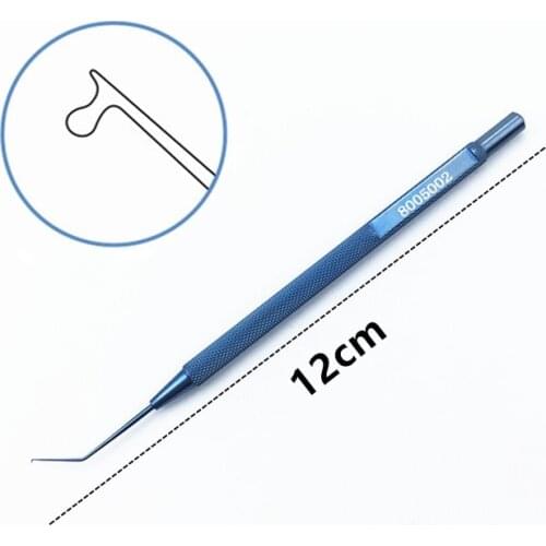 1pc ophthalmic hook tools Lester IOL Manipulator 12cm Long ophthalmic instrument