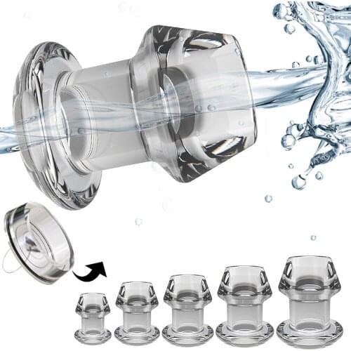 Huge Anal Speculum 5 Sizes Hollow Butt Plug With Insert Sex Toys for Women Men Gay Anus Dilator Butt Plug SM Enema Tunnel Toy