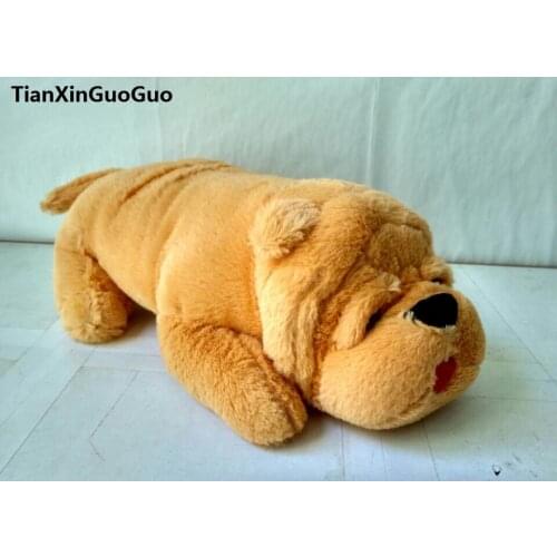 About 40cm lying shar pei dog plush toy soft doll baby toy birthday gift b1845