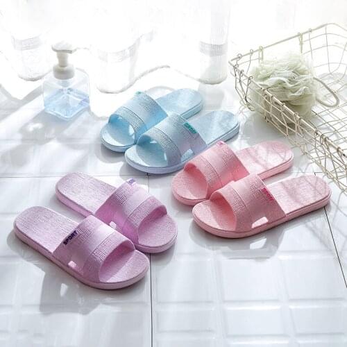 Striped 2021 household slippers indoor bathroom PVC plastic couple slippers mens slippers mens shoes shoes for men