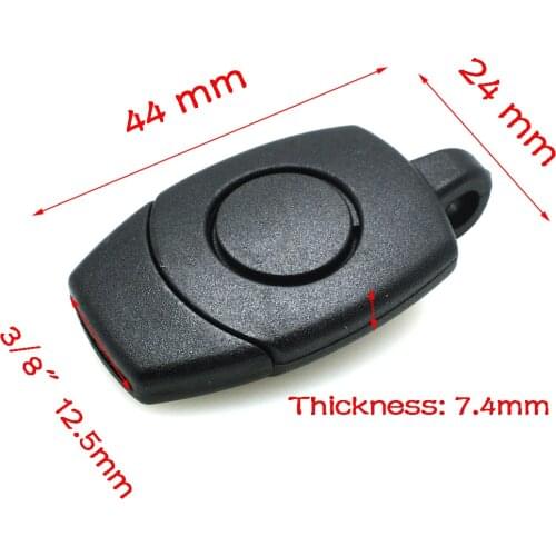 2pcs 12.5mm Webbing Center Release Buckle 1 Hole 4mm for Sports Bags Belt Accessories