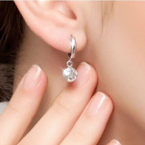 Everoyal Vintage Zircon Cube Female Drop Earrings Jewelry Fashion 925 Sterling Silver Earrings Girls Party Accessories Lady Hot