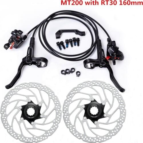 SHIMAN0 MT200 Brake bicycle MTB Bike Hydraulic Disc Brake Set clamp mountain bike Brake M315 Updated w/n G3 HS1 RT56 RT30 Rotor
