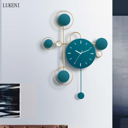 Unique Creative Large Wall Clock Sticker Nordic Living Room Silent Wall Clock Modern Design Art Home Decor