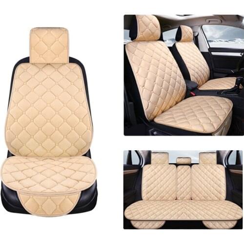 Universal Plush Car Seat Cover Winter Warm Auto Front Back Rear Backrest Seat Cushion Pad Interior Accessories Protector
