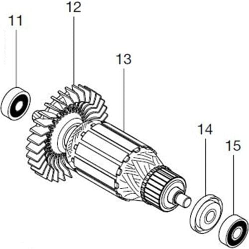 AC220-240V MAKITA 513858-3 Rotor Motor Armature for JS3201 JN3201 Rotor