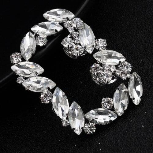 2pcs Shoe Clip Shoes Decoration High Heel Clips Rhinestone Glitter Alloy Glow Luxury Fashion Party Women Supplies DIY Sandal