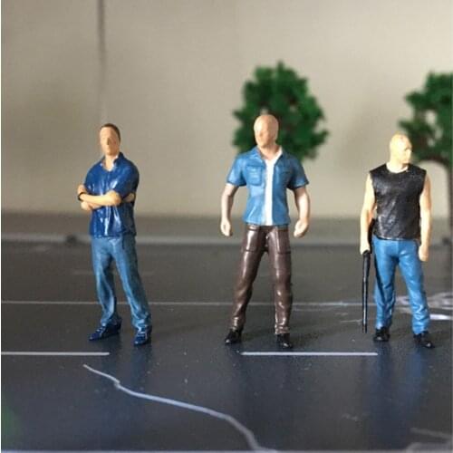 1:18 1/64 Vin Diesel Dominic Toretto car model scene decoration character doll resin mini soldier static model toy
