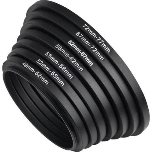 1PSC Metal Boost Ring Lens Adapter Filter Mount 49-52mm 52-55mm 55-58mm 58-62mm 62-67mm 67-72mm 72-77mm 77-82mm For Canon