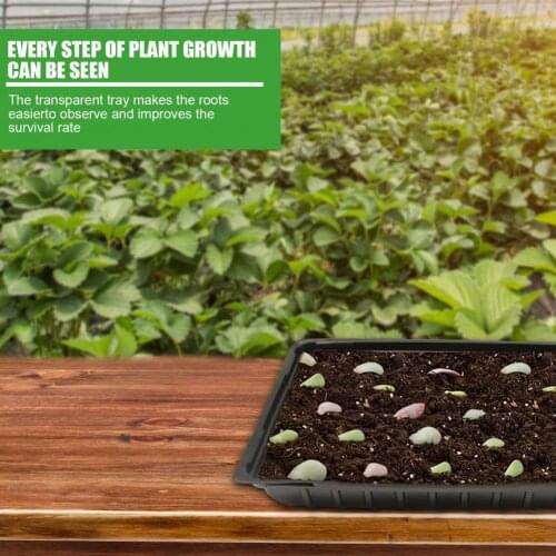 10Pcs Germination Tray Eco-friendly High Survival Rate PVC Greenhouse Plant Nursery Pot for Home Germination Tray