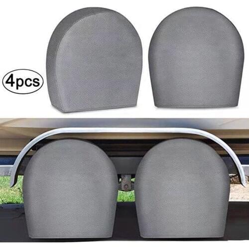 4PCS Non-woven tire cover 4-layer ultra-thick car and household wheel cover waterproof for camping car