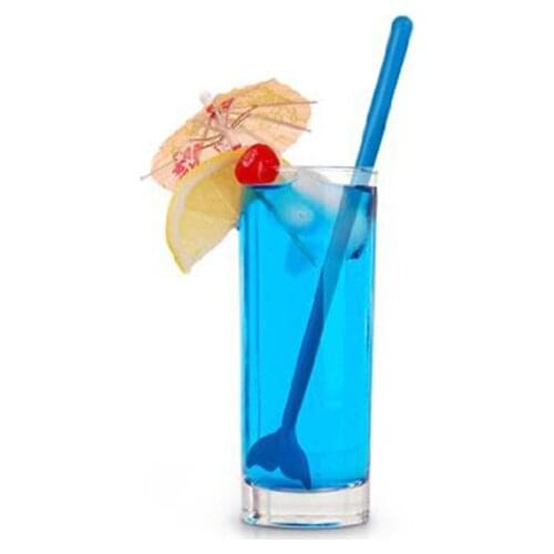 6pcs Cocktail Ice Drink Swizzle Sticks Reusable Novelty Swizzle Sticks for Tropical Beach Party TS2