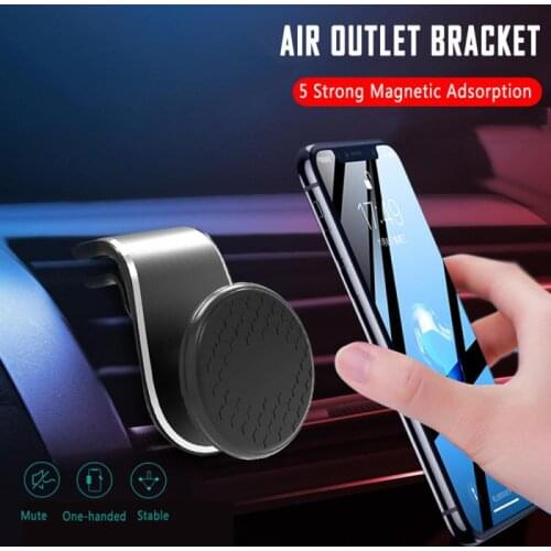 Clip Air Vent Car Magnetic Holder For Phone Suporte Celular Stand Air Vent Mount Mobile Holder For IPhone Samsung Car Accessory