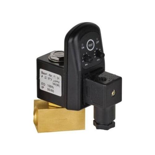 Free Shipping High Quality 3/8'' Female Thread Electronic Timer Drain Off Solenoid Valve 24-230VAC/DC Model EDV-10 5PCS In Lot