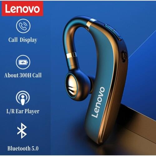 Lenovo HX106 Bluetooth Earphone Ear Hook Wireless Bluetooth-compatible 5.0 Earbud With Microphone Single Ear For Driving Meeting