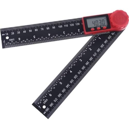 2in1 Digital Protractor Angle Finder Ruler for Crown, Trim, Woodworking 7" 200mm