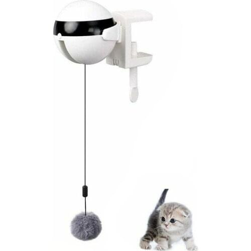 Hands Free Kitty toy Electric Automatic Lifting Cat Ball Toy Interactive Puzzle Smart Pet Teaser Cat Toys