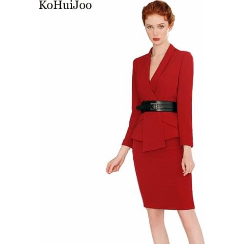 Женские костюмы с юбкой KoHuiJoo China At AliExpress