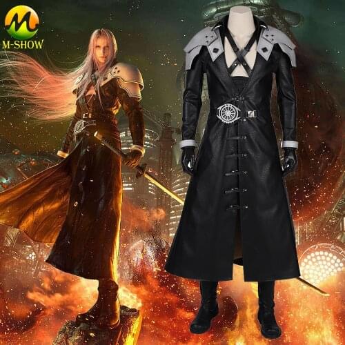 Final Fantasy VII Remakes Sephiroth Cosplay Costume Armor Suit Luxious Outfits For Men Halloween Uniforms for Adult Any Size