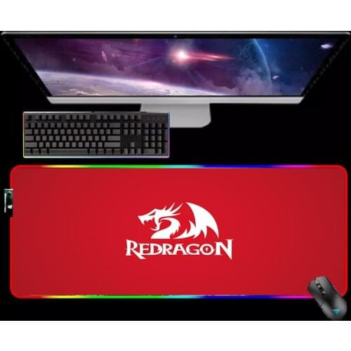 Mouse Mats Xxl Redragon Pad Backlit Mat Mause Pad Anime Rgb Mousepad Xl Gaming Laptop Computer Desk Pc Gamer Diy Mice Keyboards