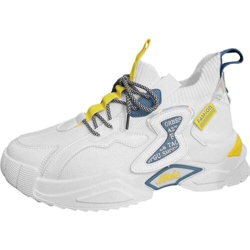 Mens Fashion Sneakers Breathable Casual Shoes Man Vulcanize Shoes Platform Lace-up Male Sneaker Shoe Skateboard Tenis Masculino