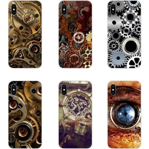 Steampunk Gear Mechanical For Samsung Galaxy A3 A5 A7 A9 A8 Star A6 Plus 2018 2015 2016 2017 Accessories Phone Shell Covers