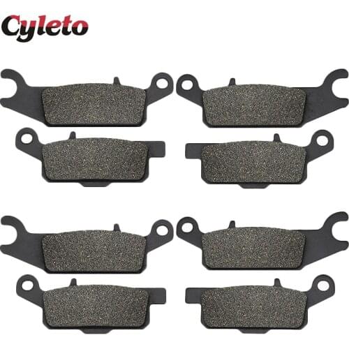 Cyleto Motorcycle front and rear brake pads for Yamaha YFM550 YFM 550 Grizzly 2009-2014 YFM700 YFM 700 Grizzly 2007-2015