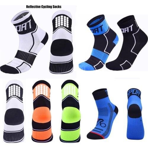 USHINE new men women bicycle socks breathable basketball socks outdoor protect feet Wicking Bike Running football Sport socks
